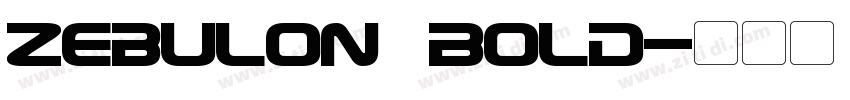 Zebulon Bold字体转换